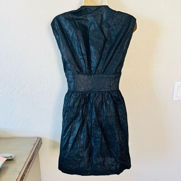 Geren Ford dresses | Metallic Black mini sleeveless XS cocktail mini dress - Picture 7 of 8